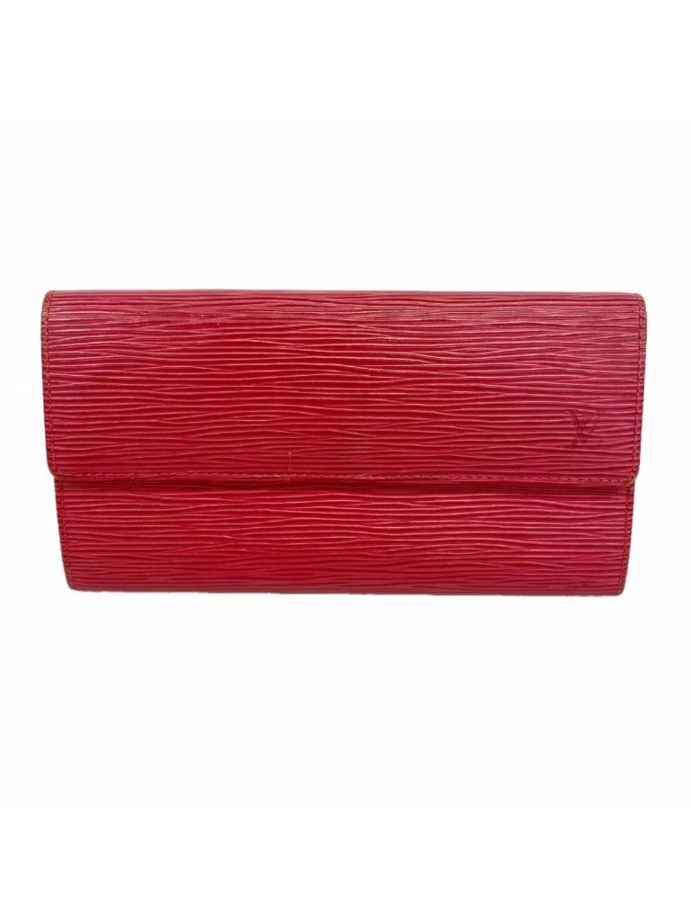 Louis Vuitton Wallet Epi Pochette Porte Monnaie Credit Rouge